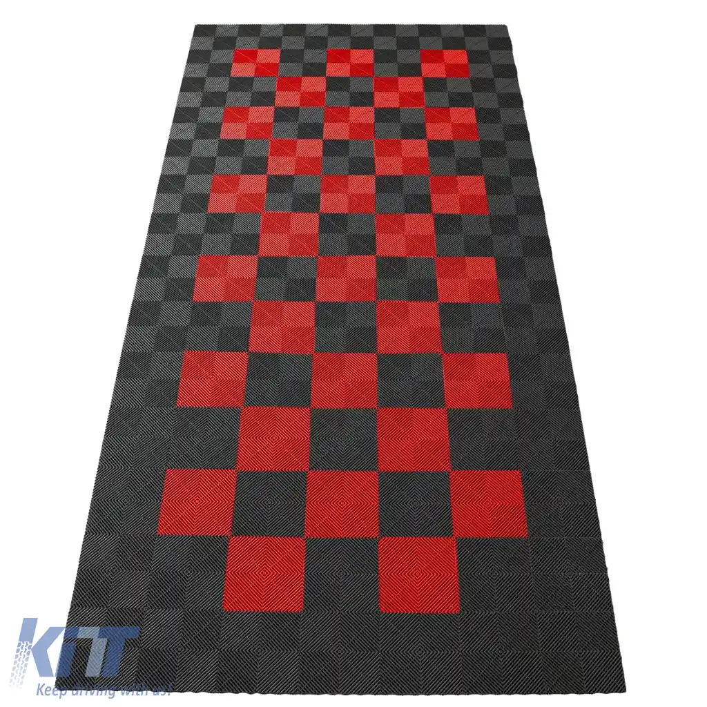 Plăci de podea RAMROXX Performance pentru garaj Podea 2.8mx5.6m gri roșu Set2-image-6326932