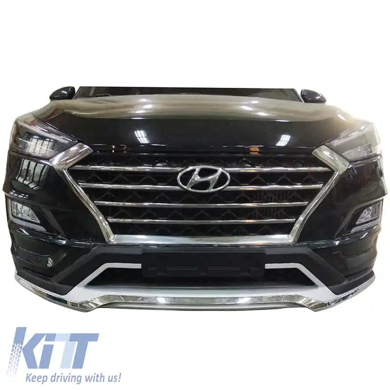 Plăci de protecție Bumper Body kit potrivite pentru Bumperul din Față și din Spate potrivite pentru Hyundai Tucson 2019+ 2 Piese-image-6301334