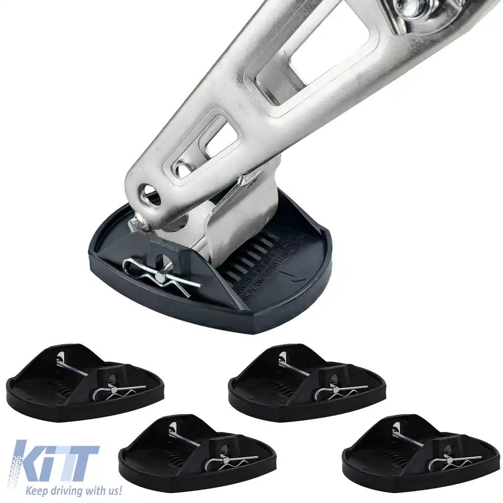 Plăci de suport pentru suporturi telescopice remorcă de caravană 4 bucăți