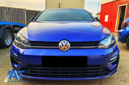 Pleoape Faruri compatibil cu VW Golf VII 7 5G (2013-2017) Negru Lucios-image-6070416