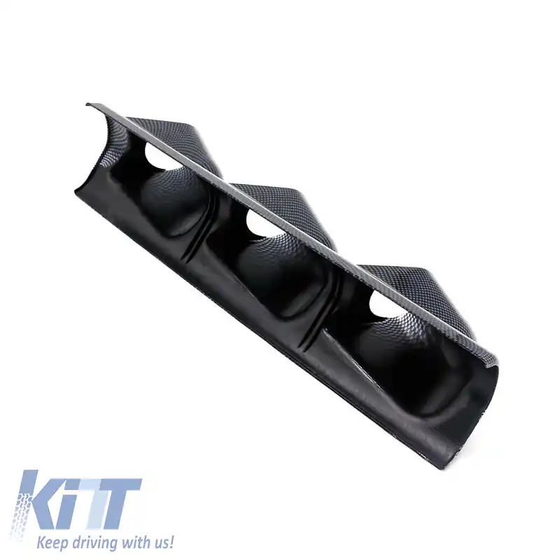 Pod de manometre pentru stalp Triplu (3 x 52mm) Aspect Carbon Prosport-image-6300884