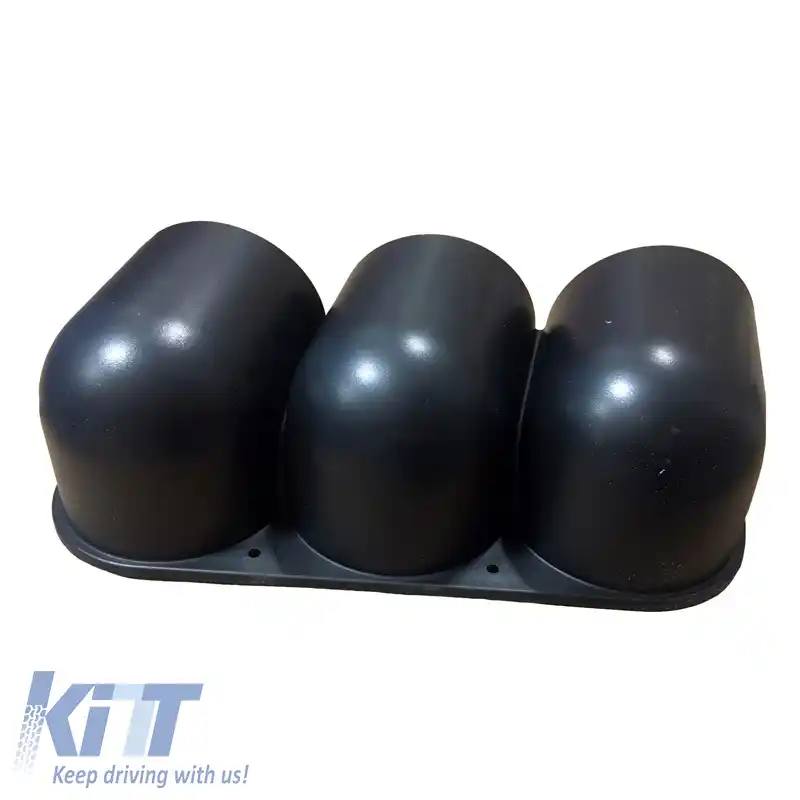 Pod pentru manometre pe tabloul de bord Triplu (3 x 52mm) Negru Auto Gauge-image-6300916