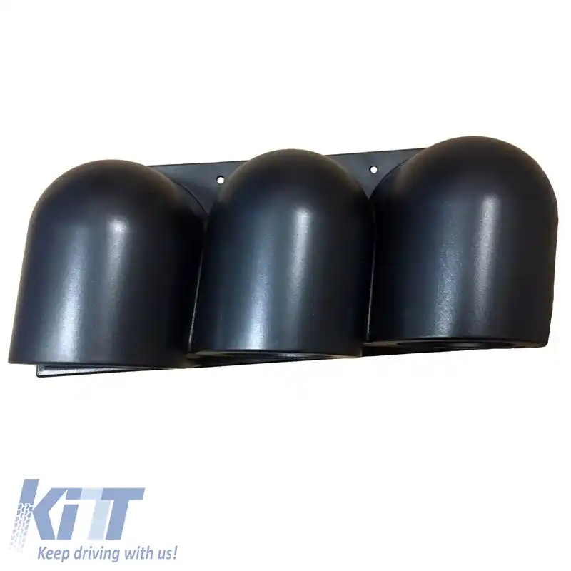 Pod pentru manometre pe tabloul de bord Triplu (3 x 52mm) Negru Auto Gauge-image-6300917