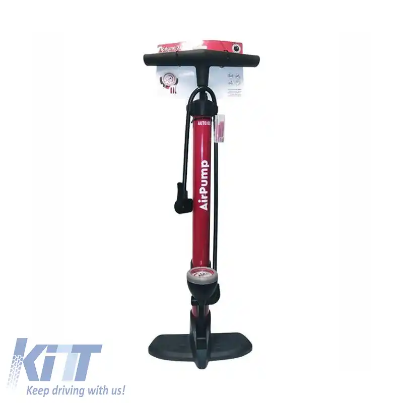 Pompă manuală metalică cu manometru de presiune 5Bar 170psi-image-6312204