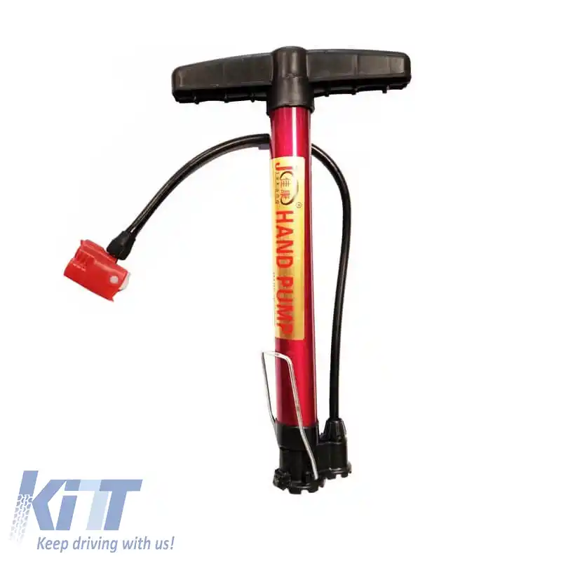 Pompă manuală potrivită pentru bicicletă și mașină din aluminiu în culori variate-image-6294712