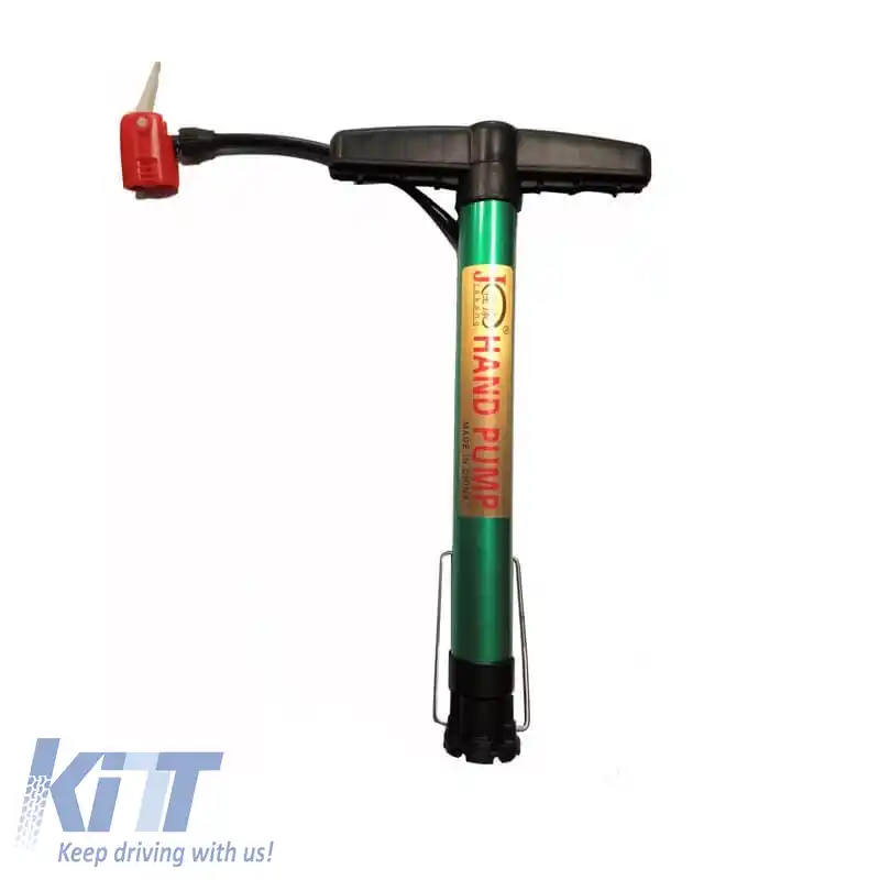 Pompă manuală potrivită pentru bicicletă și mașină din aluminiu în culori variate-image-6294714