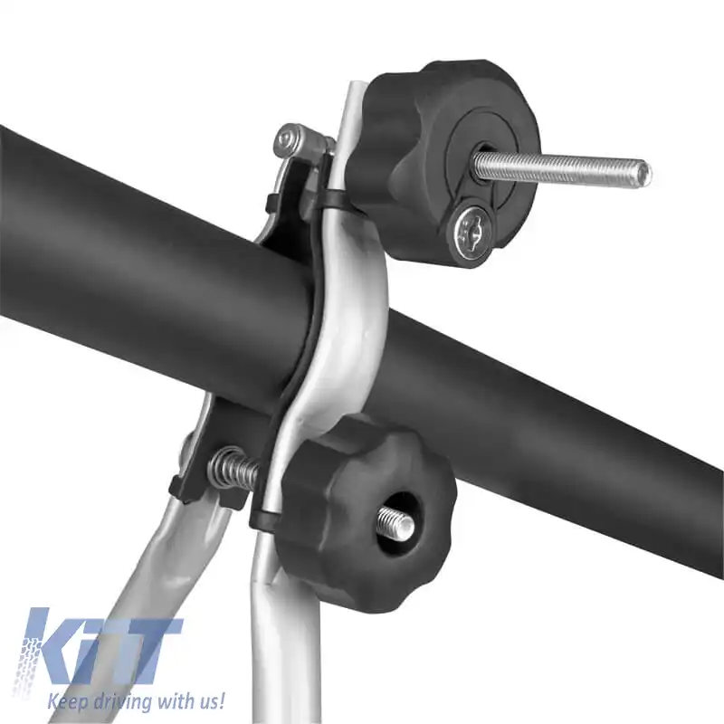 Portbike de acoperiș Menabo Huggy Lock Gri Oțel potrivit pentru 1 Bicicletă-image-6324234