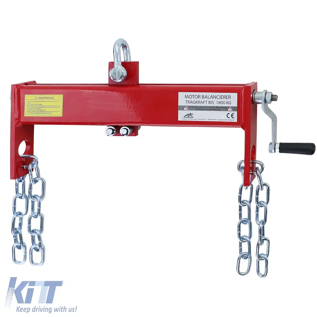 Poziționer profesional de balansare a motorului de 1800kg pentru macara de atelier roșie