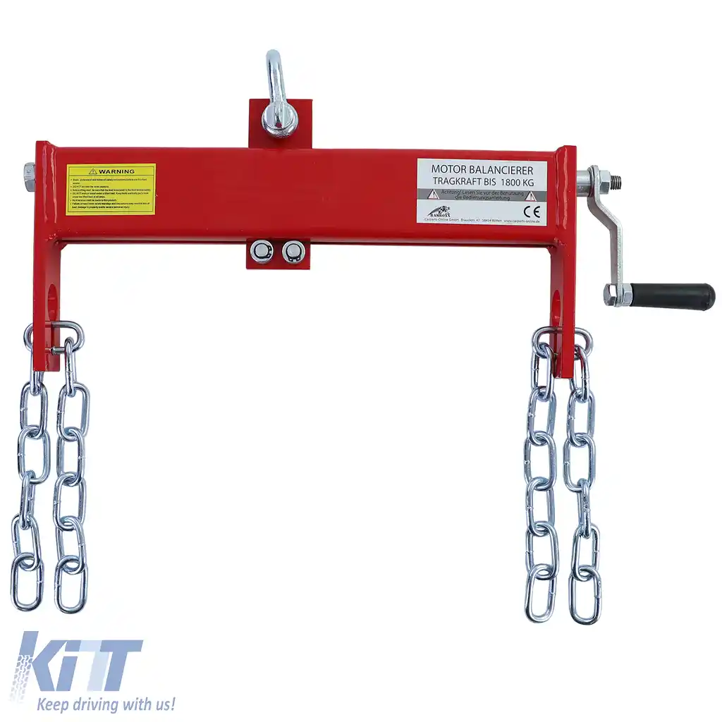 Poziționer profesional de balansare a motorului de 1800kg pentru macara de atelier roșie-image-6195677