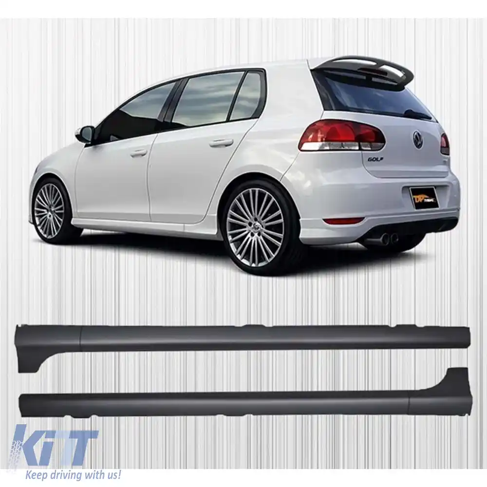 image-76-Prag lateral potrivit pentru Golf 6 GTI, ABS brut / 2008-2012