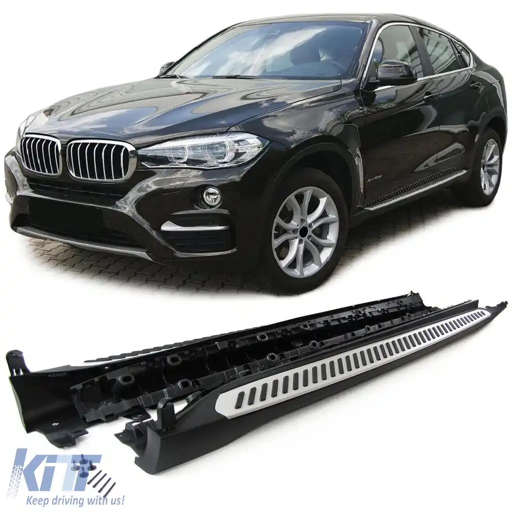 Praguri de aluminiu stil OE cu ABE, potrivite pentru BMW X6 F16 2014-2019