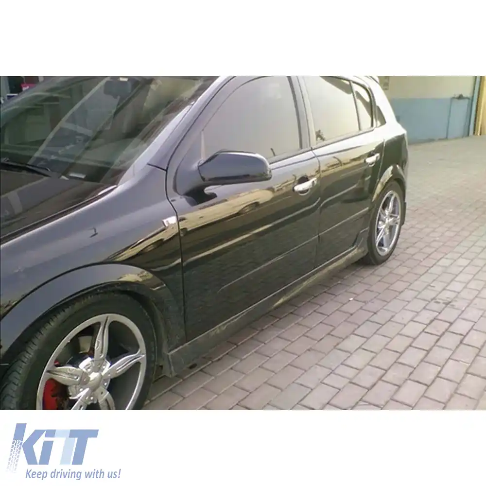 image-45-Praguri laterale Astra H suprafață brută din plastic vidat / 2004-2009