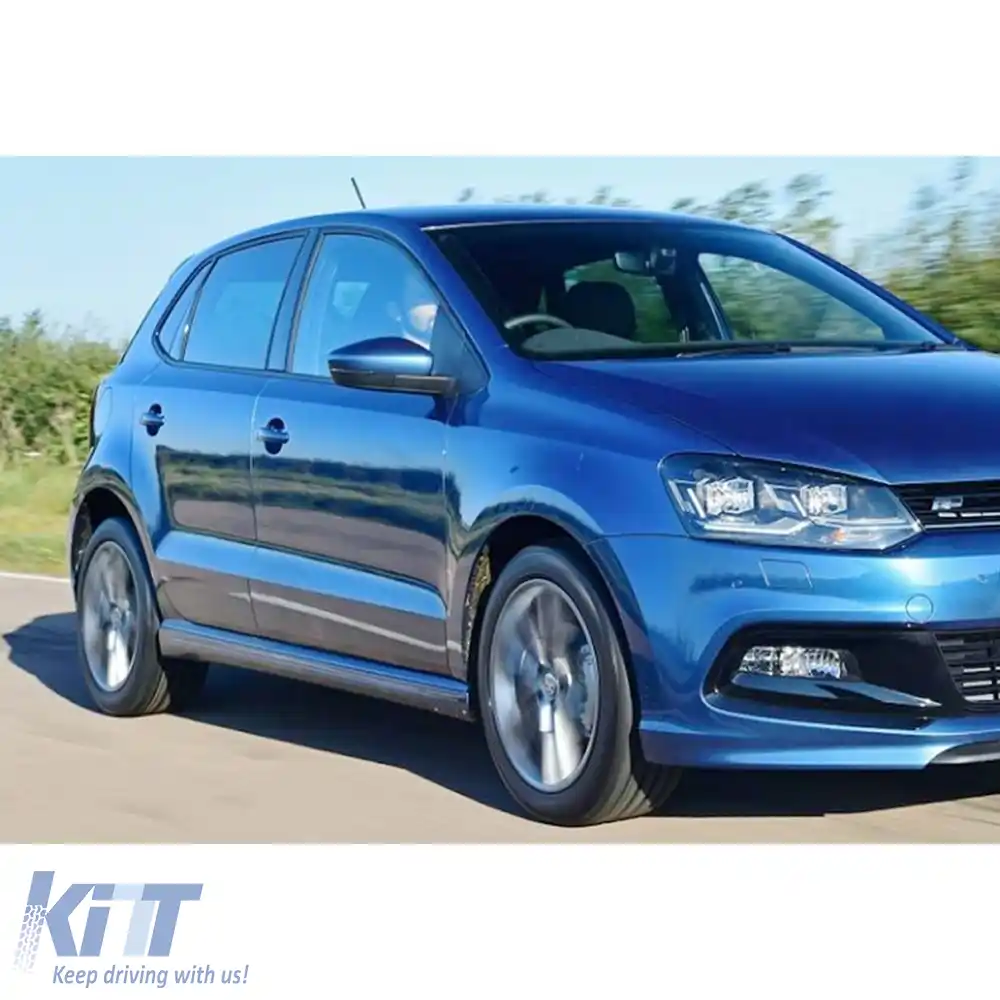image-69-Praguri laterale cu suprafață brută din plastic vidat, potrivite pentru modelul Polo Mk5 R Line / 2009-2017