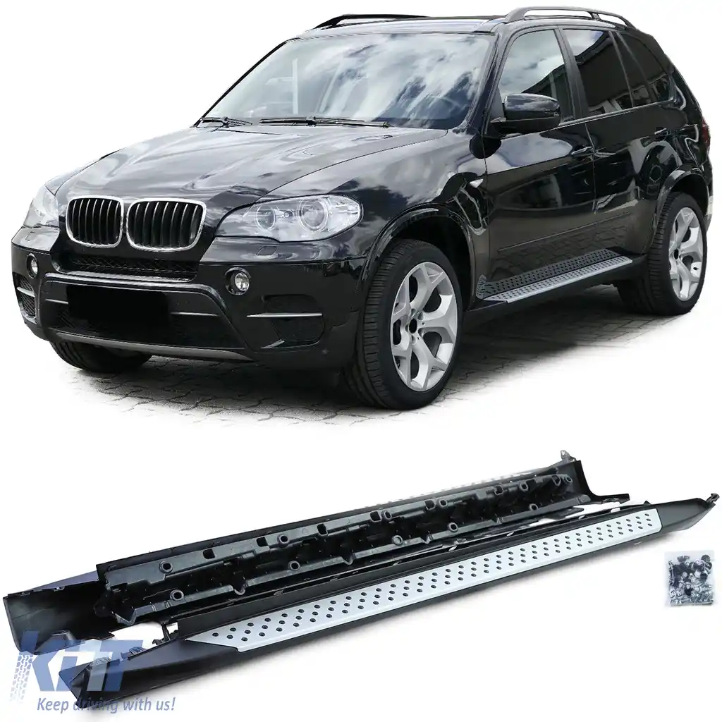 Praguri laterale din aluminiu cu aspect OE cu ABE, potrivite pentru BMW X5 E70 06-13