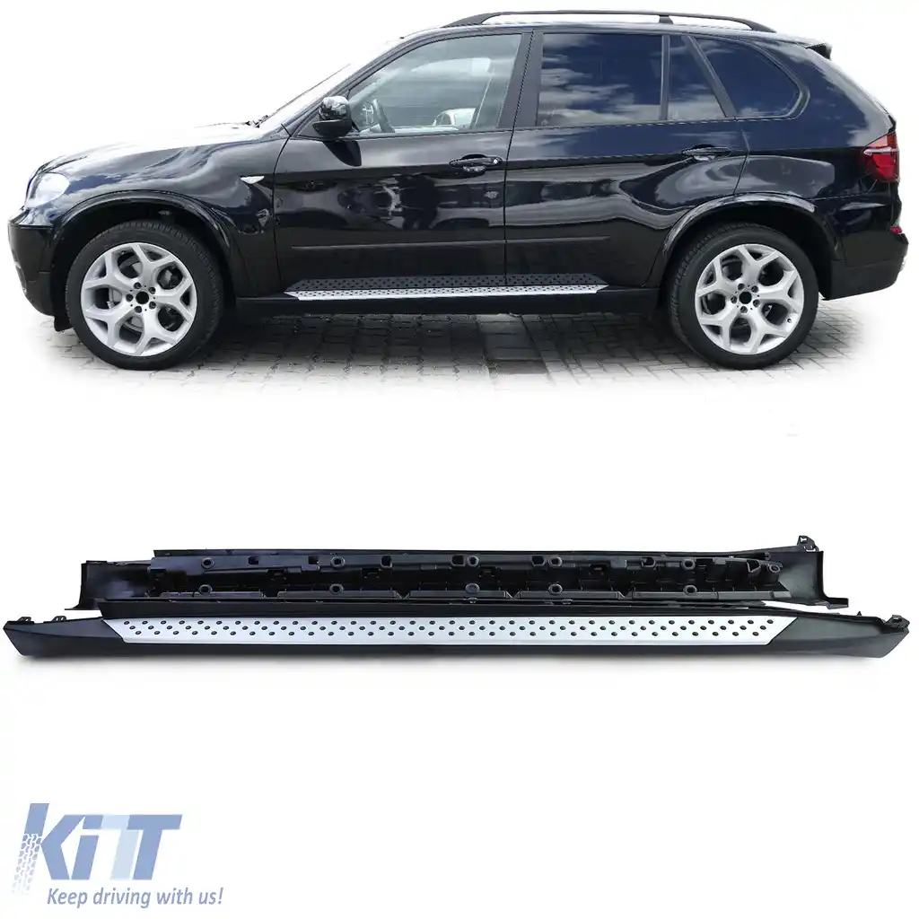 Praguri laterale din aluminiu cu aspect OE cu ABE, potrivite pentru BMW X5 E70 06-13-image-6257637