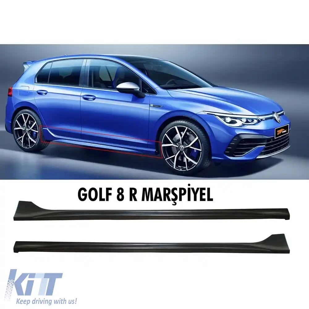 image-60-Praguri laterale Golf 8 R suprafață brută din plastic vidat / 2019 -