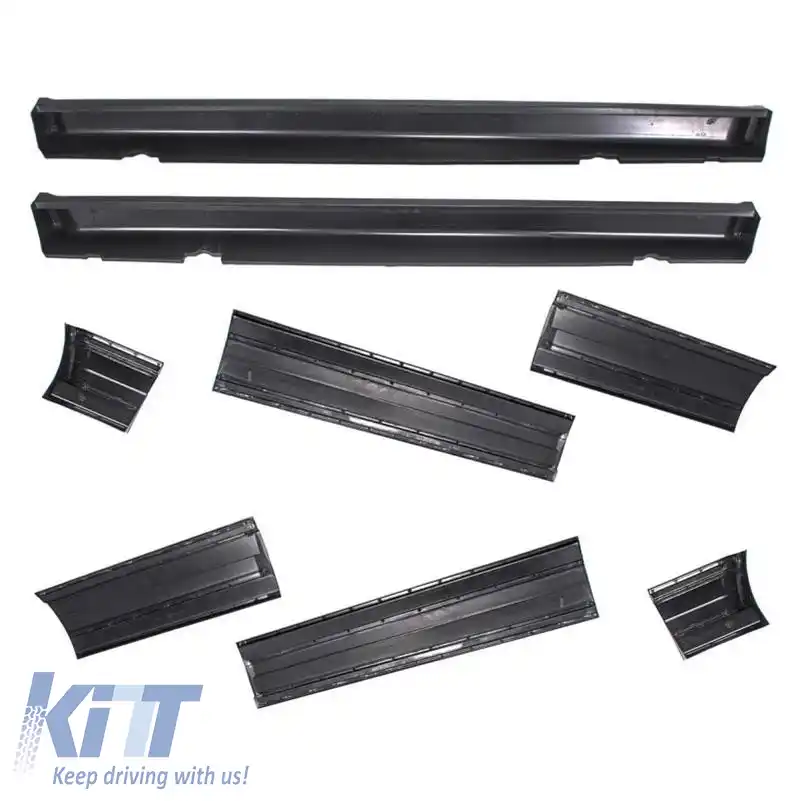 Praguri laterale și benzi pentru uși potrivite pentru BMW 3 E30 82-94 2D M-Technik 2 din plastic ABS 8 buc-image-6311521