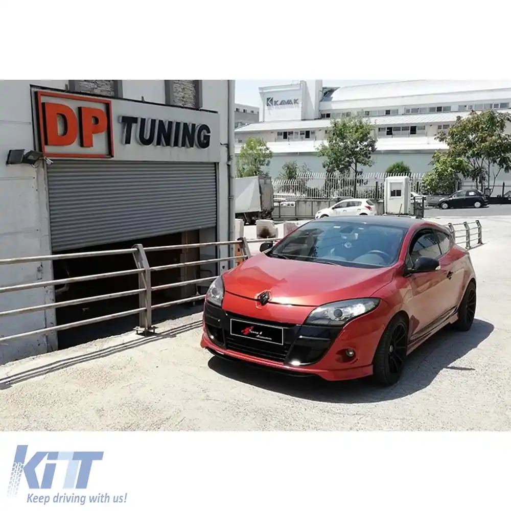 image-4-Praguri laterale Megane 3 Sport cu suprafață brută din plastic vidat / 2008-2016