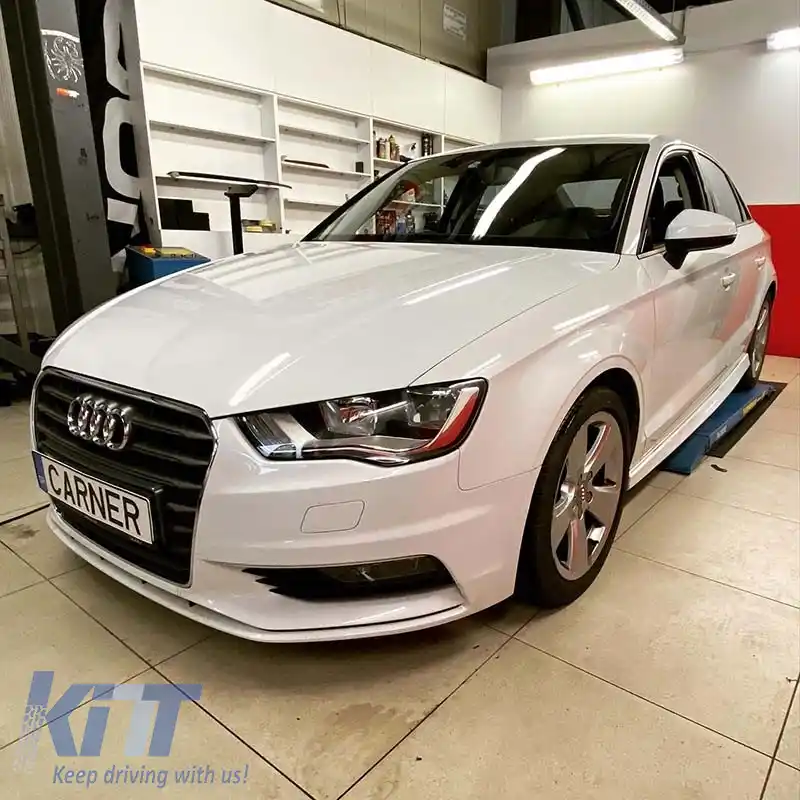 Praguri laterale potrivite pentru Audi A3 8V 16-20 Sedan din plastic ABS 2 buc.-image-6325598