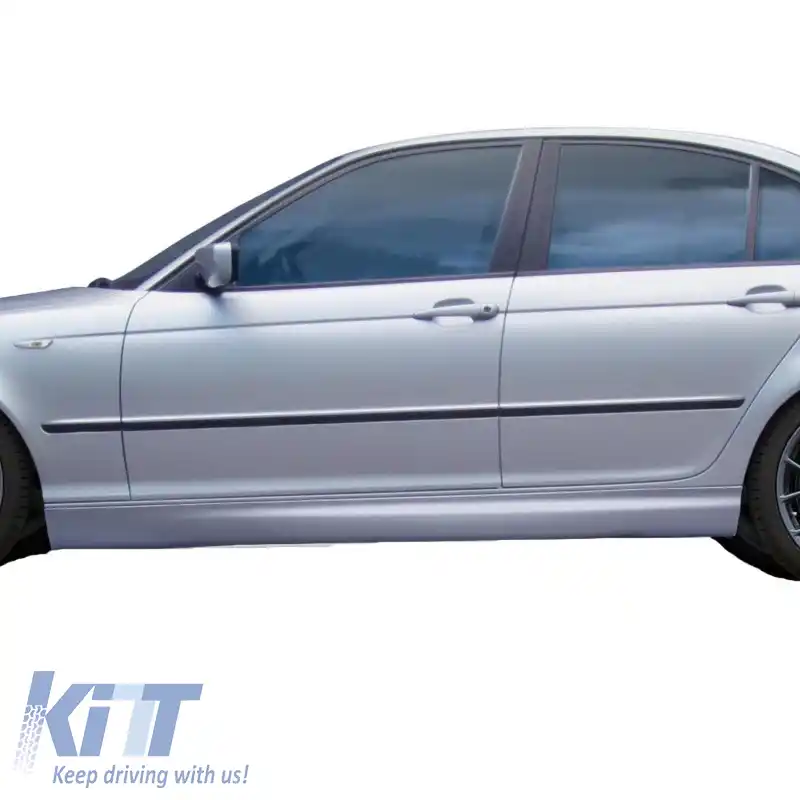 Praguri laterale potrivite pentru BMW 3 E46 99-06 Coupe, Cabrio, Sedan, Touring M3 Look din plastic ABS 2 buc-image-6299243