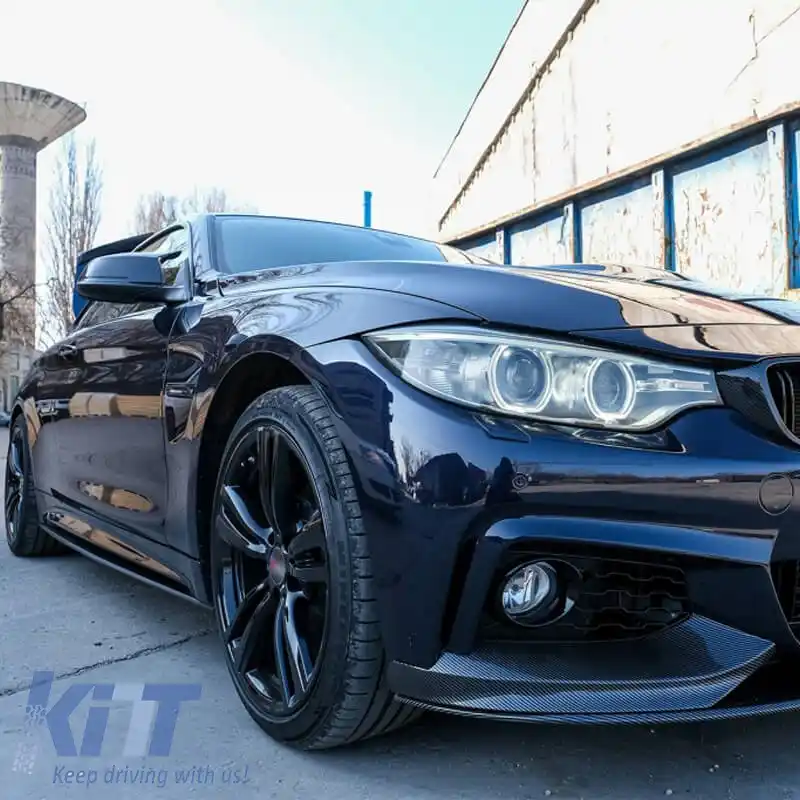 Praguri laterale potrivite pentru BMW 4 F32 / F33 / F36 13-17 Adăugați M-Sport & M-Tech Skirt 2 pc-image-6318442