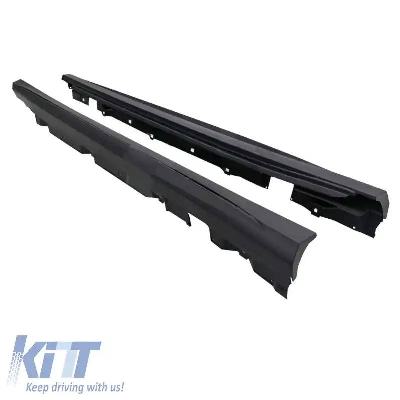 Praguri laterale potrivite pentru Mercedes-Benz A-Class W177 19+ Hatchback A Design Line Look din plastic ABS 2 buc.-image-6309839