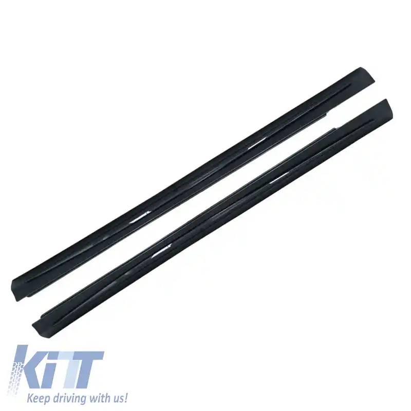 Praguri laterale potrivite pentru Mercedes S-Class W222 13-17 Facelift Versiune lungă Negru cu detalii negre Pachet Night Design A Aspect 63 2 buc-image-6321431