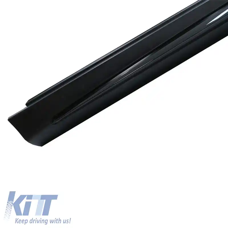 Praguri laterale potrivite pentru Mercedes S-Class W222 13-17 Facelift Versiune lungă Negru cu detalii negre Pachet Night Design A Aspect 63 2 buc-image-6321434