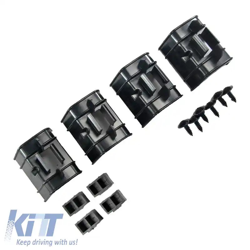 Praguri laterale potrivite pentru VW Golf V (5) 03-08 GTI/R32 Look din plastic ABS 2 buc cu baze din plastic-image-6325553
