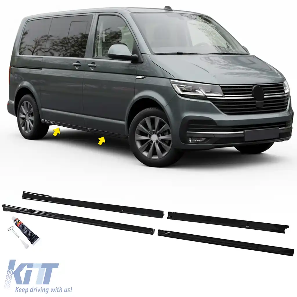 Praguri laterale potrivite pentru VW T7 Bus Transporter din 2024 cu ampatament scurt L1