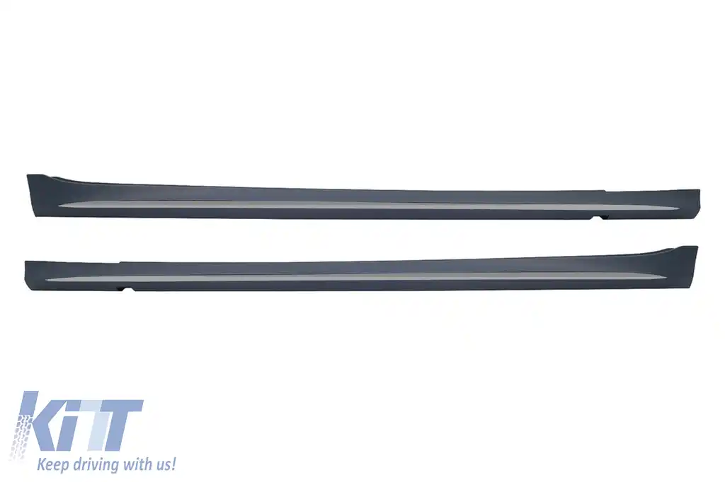 Praguri tip A Design S63 potrivite pentru Mercedes S-Class W223 cu ampatament lung după 2020, cu garnituri din crom fumuriu