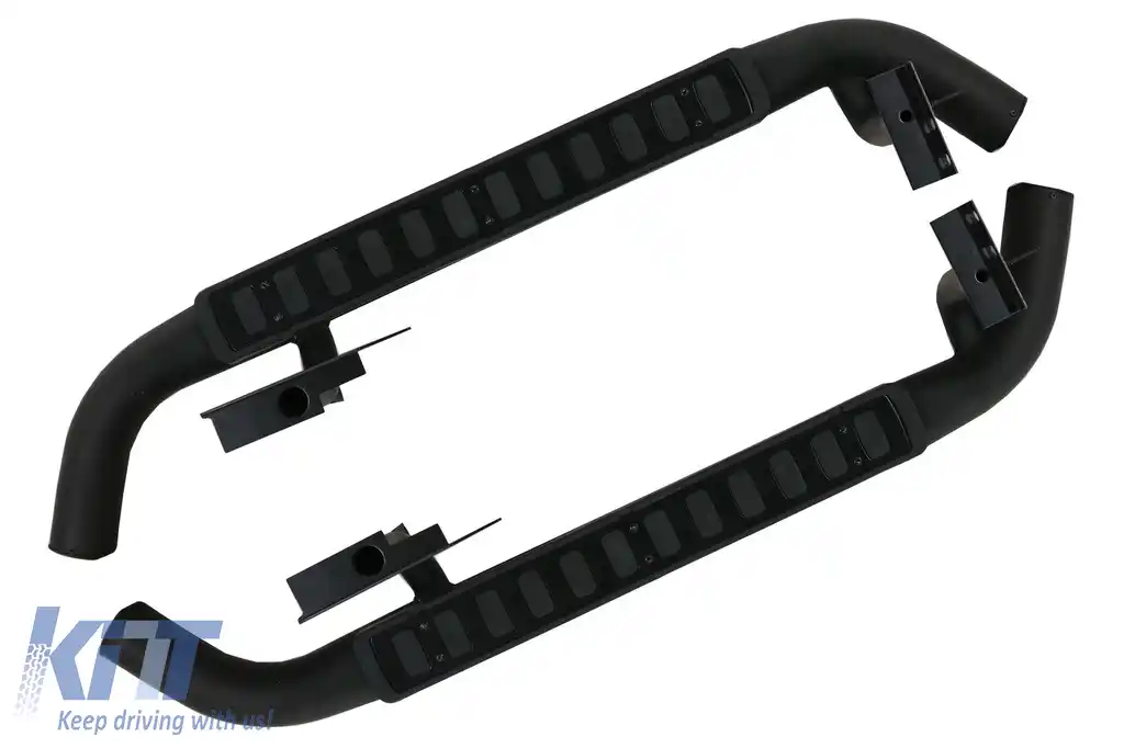 Praguri trepte Laterale 90 compatibile cu Land ROVER Defender (1990-2016) Black Edition