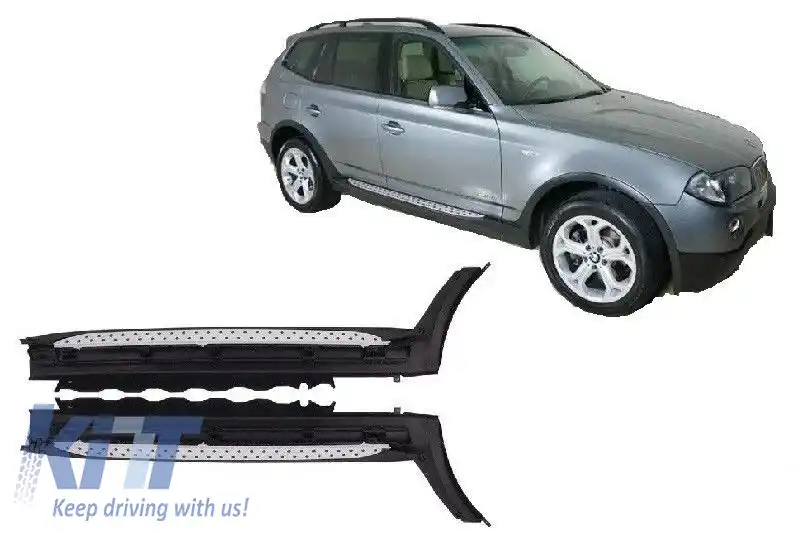 Praguri Trepte Laterale compatibil cu BMW X3 E83 (2004-2010)-image-6126999