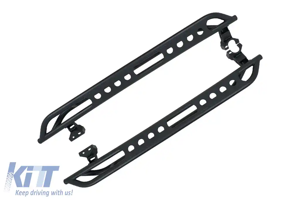Praguri trepte laterale compatibil cu Jeep Wrangler JL (2018-Up) 4 Usi Otel