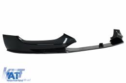 Prelungire Bara Fata compatibil cu BMW 1 Series F20 F21 LCI (2015-2019) cu Difuzor Bara Spate Evacuare Dubla si Extensii Praguri Laterale Hatchback M Sport Negru Lucios-image-6087563