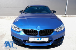 Prelungire Bara Fata compatibil cu BMW Seria 4 F32 F33 F36 (2013-03.2019) M Design Negru Lucios-image-6072531