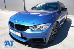 Prelungire Bara Fata compatibil cu BMW Seria 4 F32 F33 F36 (2013-03.2019) M Design Negru Lucios-image-6072532