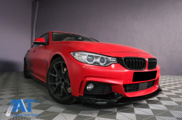 Prelungire Bara Fata compatibil cu BMW Seria 4 F32 F33 F36 (2013-03.2019) M Design Negru Lucios-image-6084599