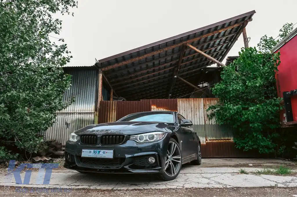 Prelungire Bara Fata compatibil cu BMW Seria 4 F32 F33 F36 (2013-03.2019) M Design Negru Lucios-image-6093791