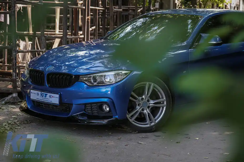 Prelungire Bara Fata compatibil cu BMW Seria 4 F32 F33 F36 (2013-03.2019) M Design Negru Lucios-image-6094375