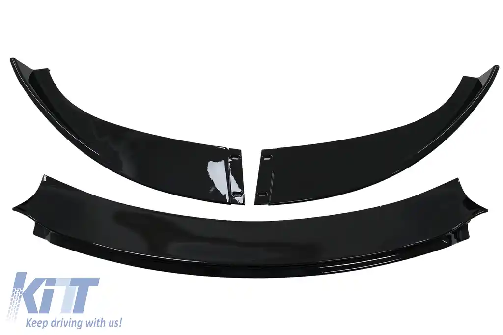 Prelungire Bara Fata compatibil cu BMW Seria 5 E60 E61 Bara M5 OE (2003-2010) Negru Lucios-image-6083785