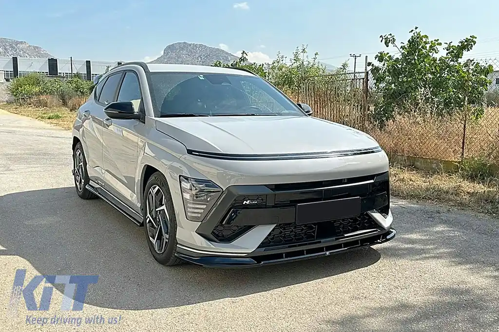 Prelungire bara fata compatibil cu Hyundai KONA N-Line Mk2 (2023-) Negru-image-6113849