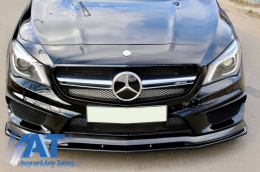 Prelungire Bara Fata compatibil cu Mercedes CLA45 C117 X117 (2013-2016) Negru Lucios-image-6038081