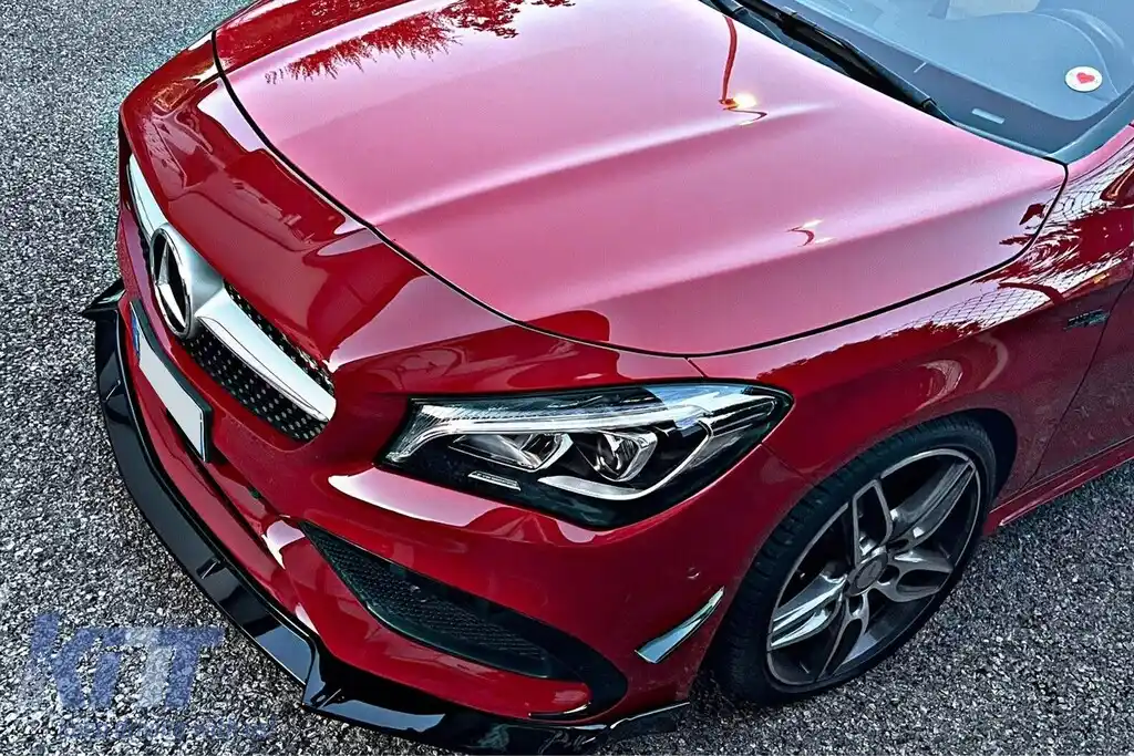 Prelungire Bara Fata compatibil cu Mercedes CLA C117 X117 Sport Line (2016-2018) Negru Lucios-image-6106801