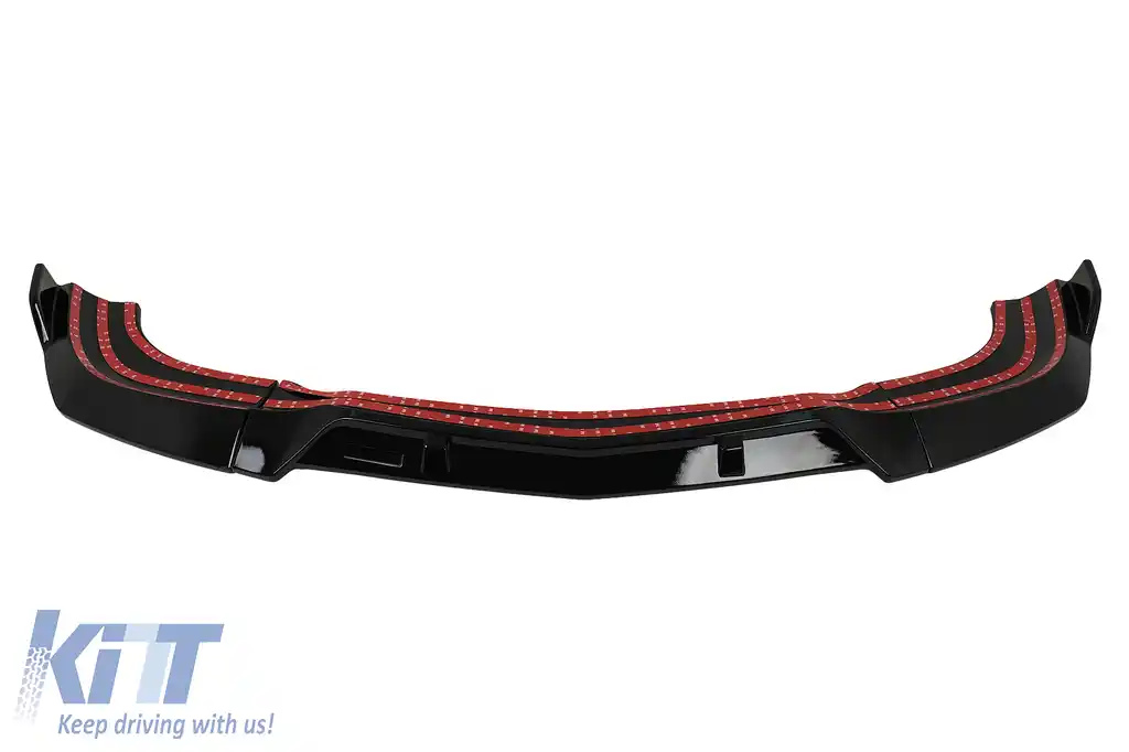 Prelungire Bara Fata compatibil cu Mercedes C-Class W204 S204 C204 Facelift (2011-2015) Negru Lucios