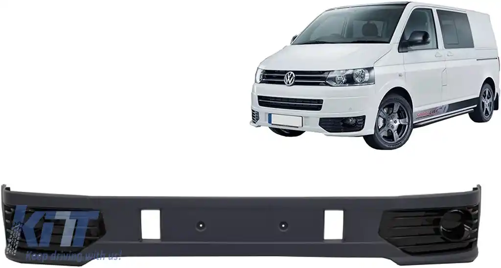 Prelungire Bara Fata compatibil cu VW Transporter Multivan Caravelle T5 T5.1 Facelift (2010-2015) Sportline-image-6106307