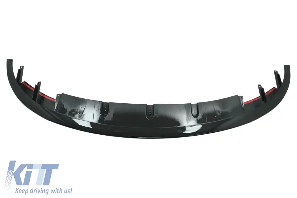 Prelungire Bara Fata cu Difuzor Bara Spate Evacuare Dubla si Ornamente Tobe Evacuare compatibil cu BMW Seria 4 F32 F33 F36 (2013-03.2019) M-Performance Negru Lucios-image-6048534