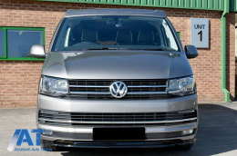 Prelungire Bara Fata Extensie Add-on compatibil cu VW Transporter T6 (2015-up) Negru Lucios-image-6067607