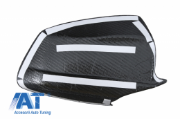 Prelungire Bara Fata Film Carbon compatibil cu BMW Seria 5 F10 F11 (2011-2013) si Capace oglinzi M-Performance Design-image-6057339
