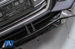 Prelungire Bara Fata Lip compatibil cu Audi A4 B9 8W S-Line (2016-2018) Negru Lucios-image-6078223